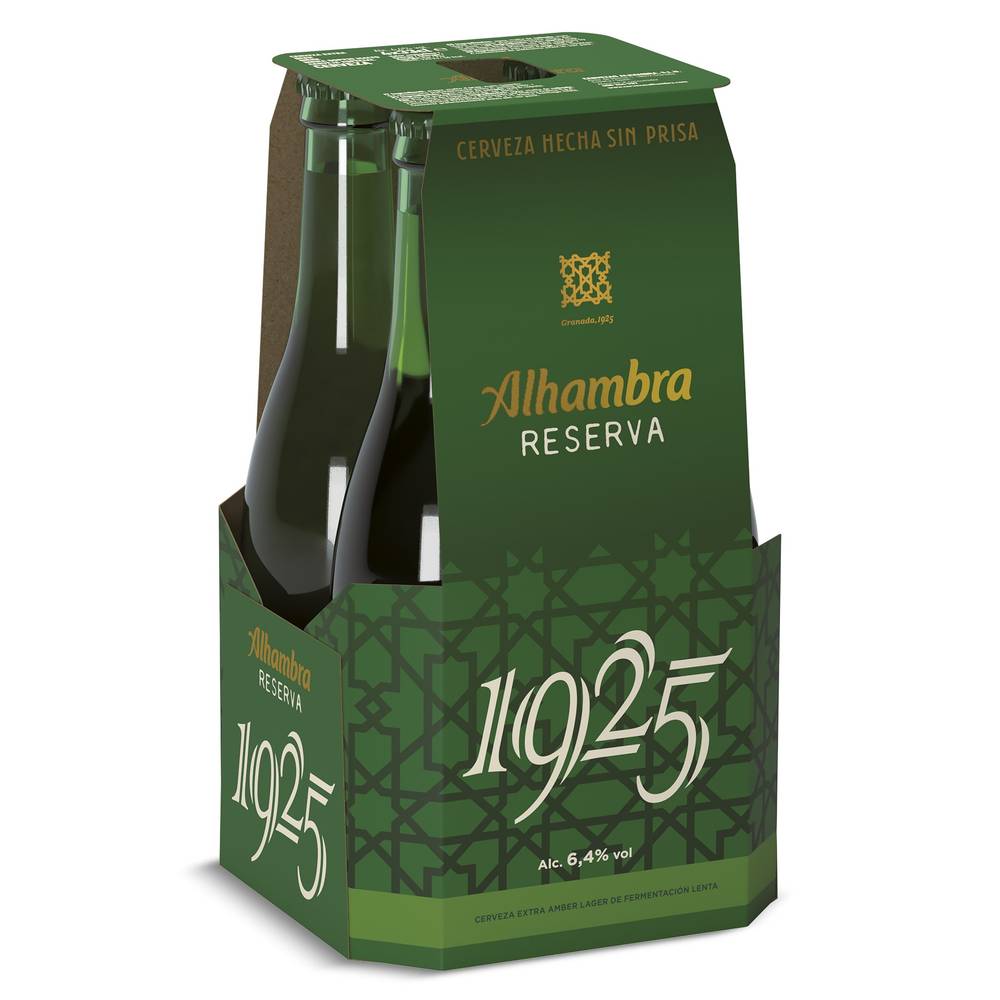 Cerveza Reserva 1925 Alhambra Botella 4 X 33 Cl