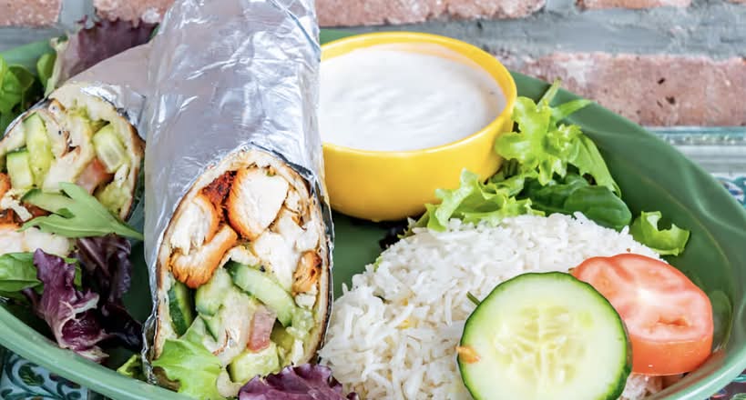 Sliced Tandoori Chicken Wrap