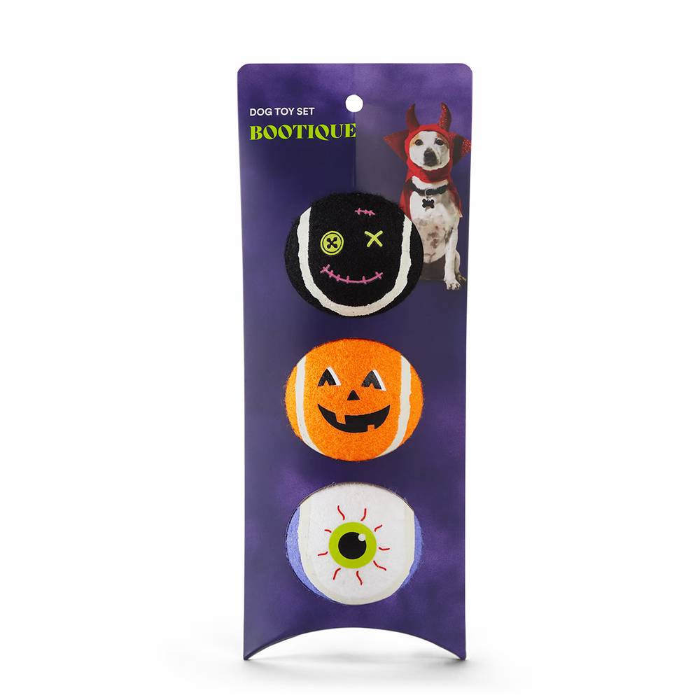 Bootique set de pelotas edición halloween spooky para perro (3 un)