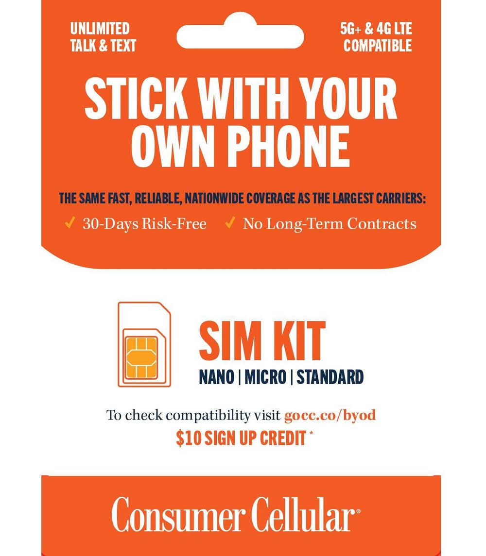 Consumer Cellular All-In-One Sim Kit