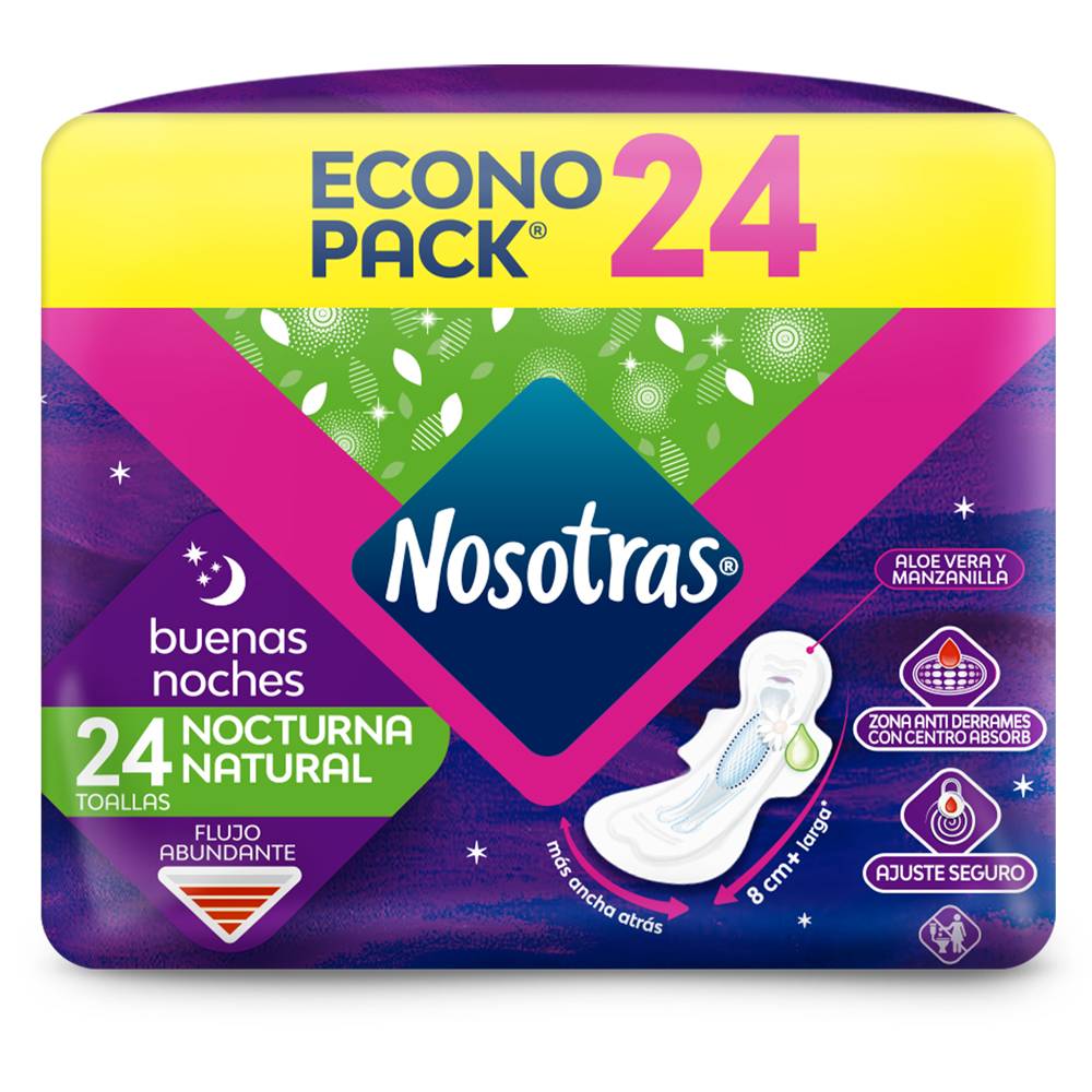 Nosotras TOALL SANIT BUEN NOCH NATUR *24