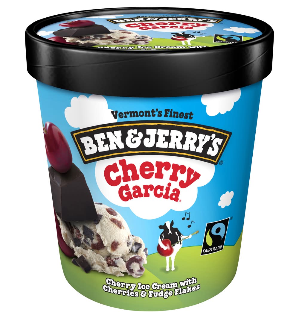 Ben & Jerry's Vermont's Finest Ice Cream, Cherry Garcia (1 pint)