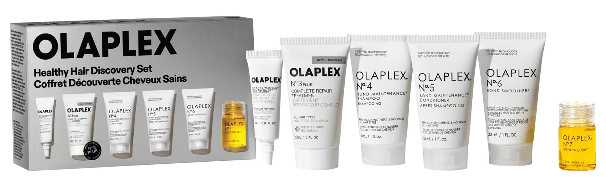 Olaplex Healthy Hair Shampoo, Conditioner, and Oil Discovery Set
