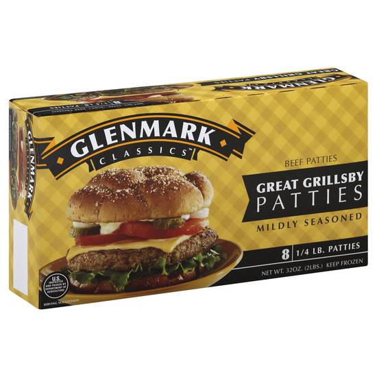 Glenmark Great Grillsby Beef Patties (8 ct)