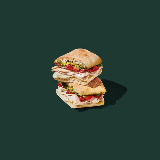 Turkey, Provolone & Pesto on Ciabatta