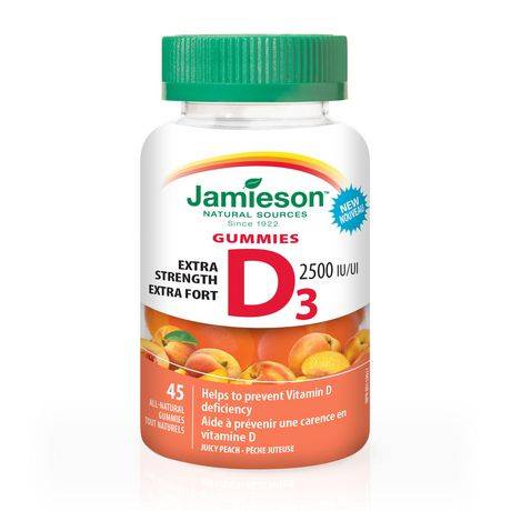 Jamieson Vitamin D3 Gummies (100 g, 45 ct)