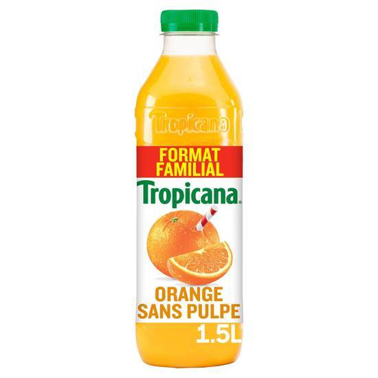 Tropicana 100% oranges pressées sans pulpe format familial 1,5 l - 1500ml