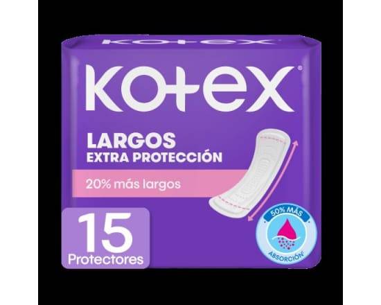 Protector Diario Kotex Extra Largo Bolsa 15 Uds