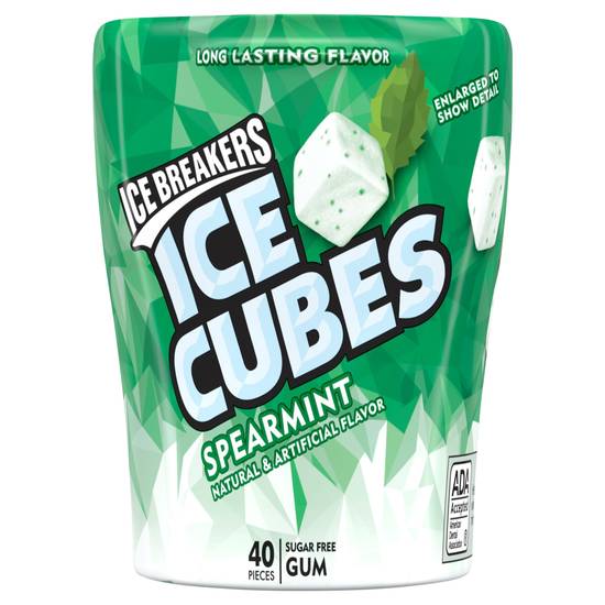 Ice Breakers Ice Cubes Sugar Free Gum (40 ct) (spearmint)