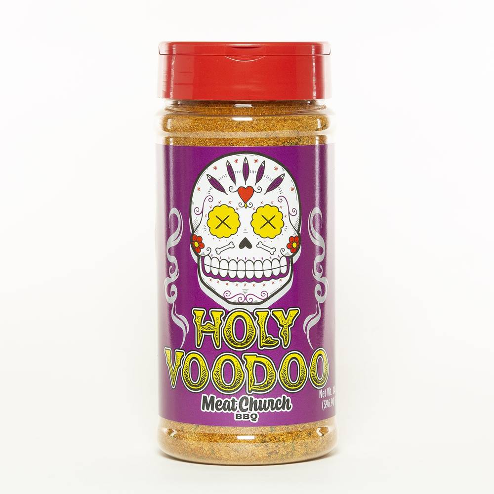 Meat Church Cajun Jalapeo Rub/Seasoning, Savory Blend with Texas Kick, 13 oz Bottle | HOLY VOODOO