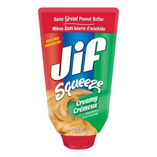 Jif Squeeze Creamy Peanut Butter (375 g)