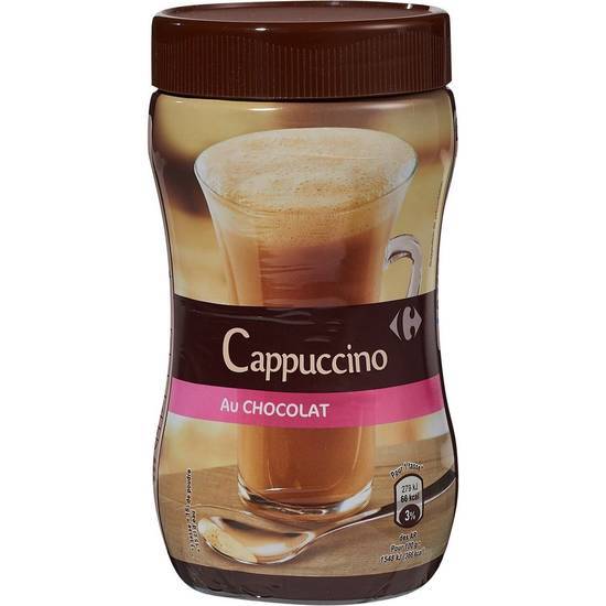 Carrefour - Café soluble cappuccino onctueux (306 g) (chocolat)