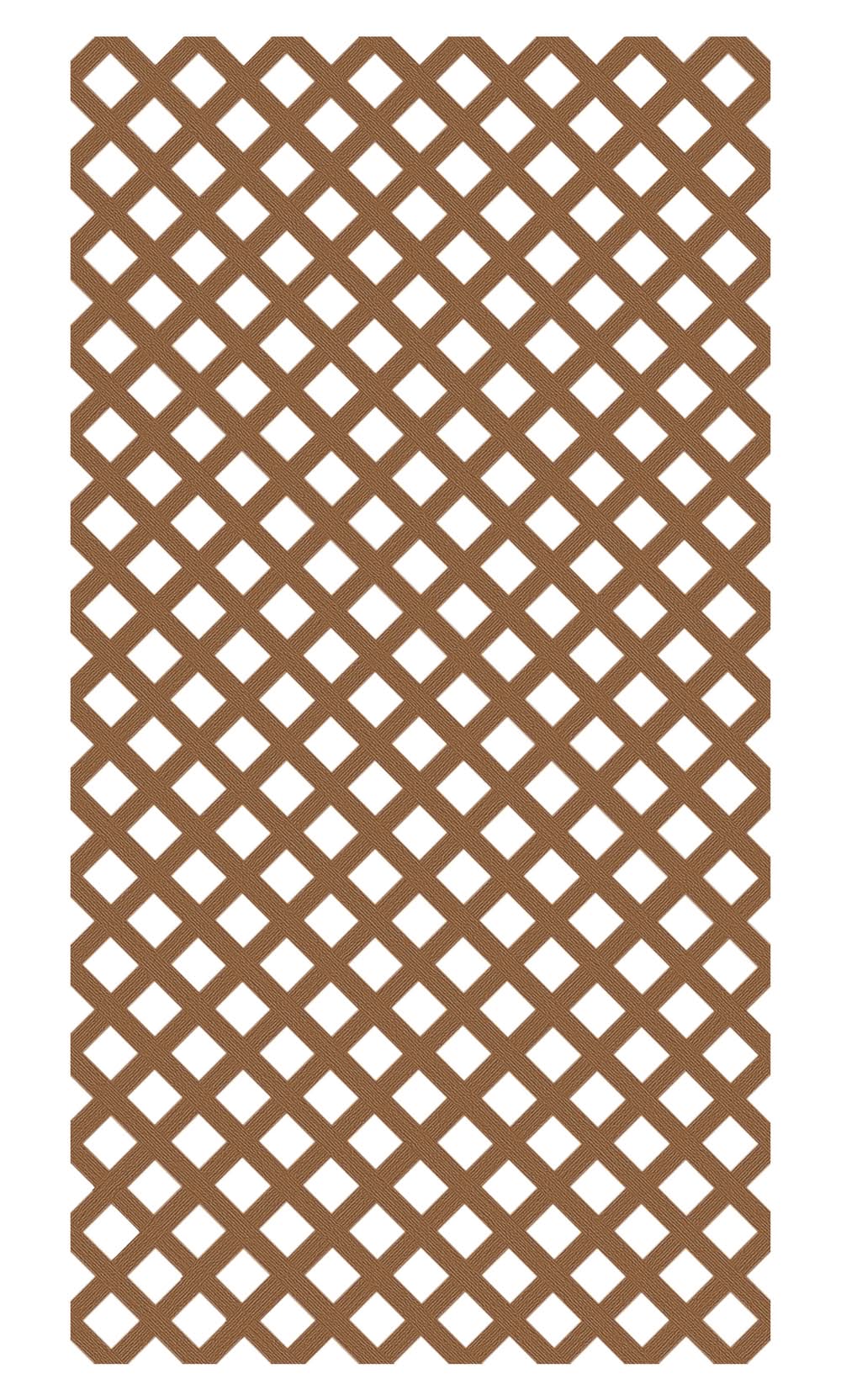 Style Selections 4-ft x 8-ft Redwood Vinyl Traditional Lattice