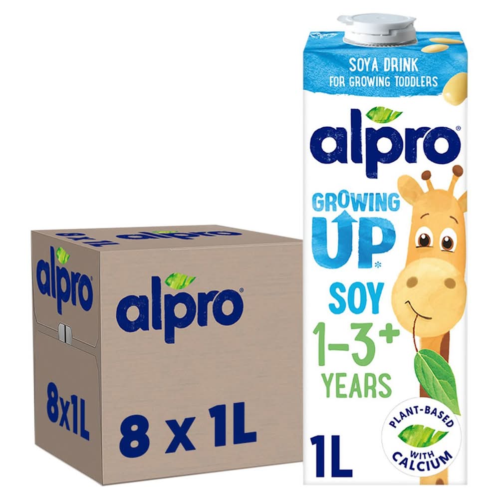 Alpro Growing Up Soya Drink 1-3+ Years 8 x 1 L