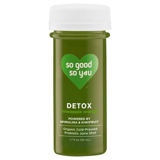 So Good So You Detox Pineapple Orange Probiotic Juice Shot (1.7 fl oz)