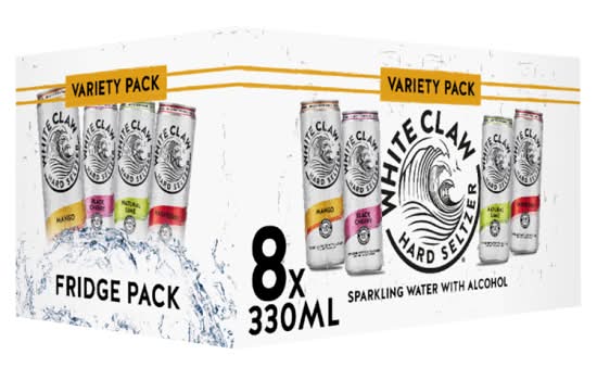 White Claw Hard Seltzer Variety pack (8 x 330ml)