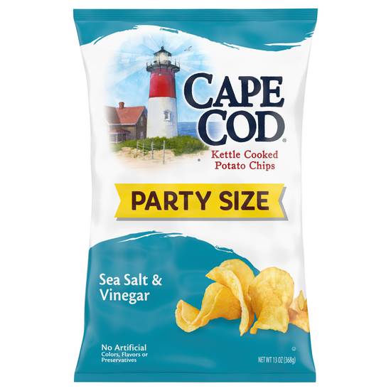 Cape Cod Kettle Party Size Cooked Sea Salt & Vinegar Potato Chips
