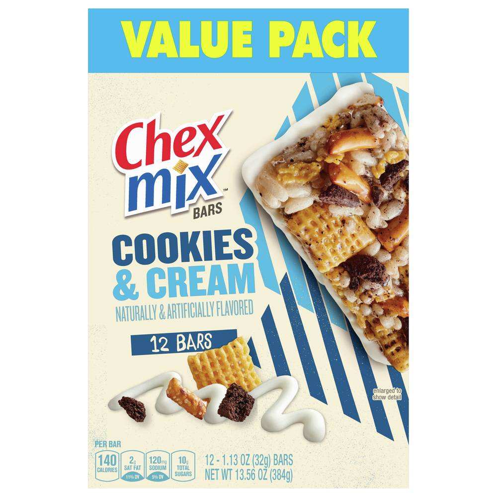 Chex Mix Cookies & Cream Treat Bar Value pack (13.56 oz)