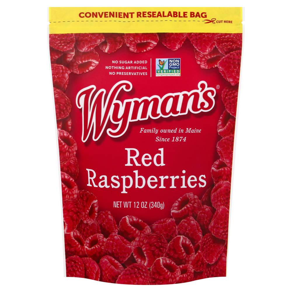 Wyman's Fresh Red Raspberries (12 oz)