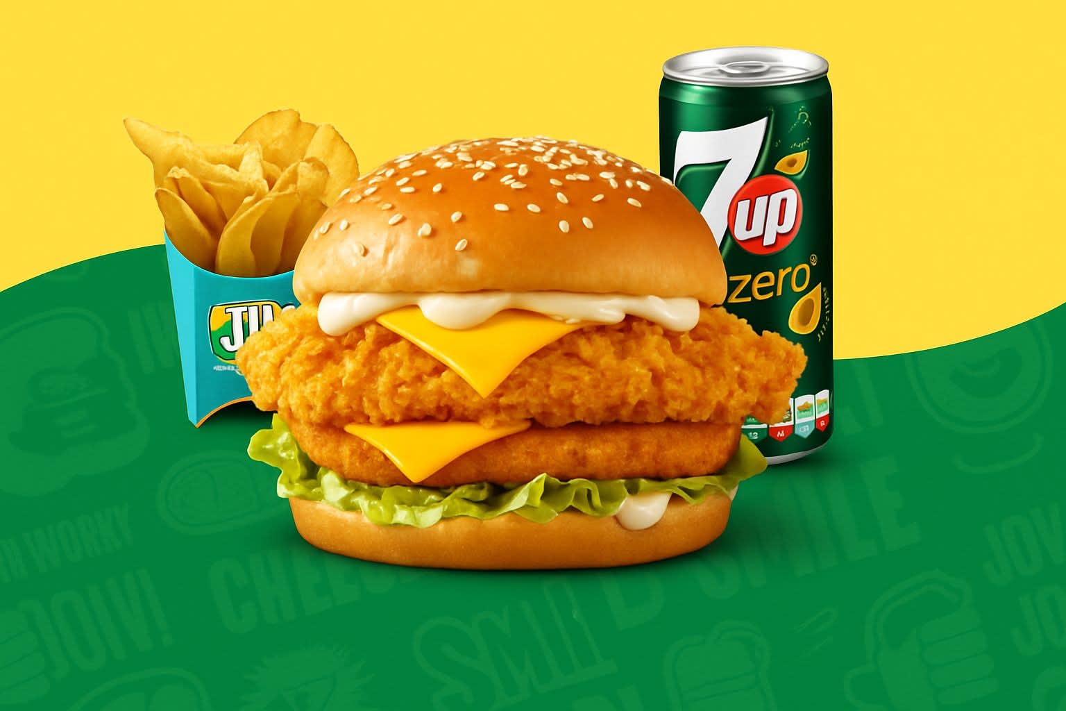BRAZIL Chicken 🐔 - Black Burger + Frites + Boisson