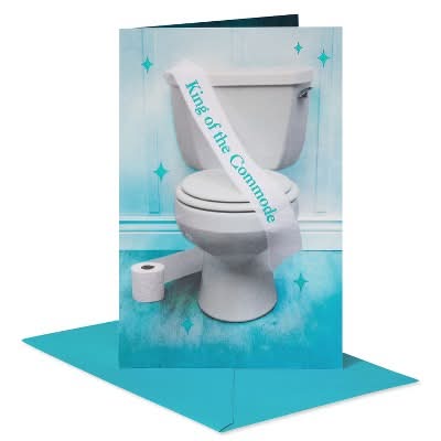 Carlton Cards Father's Day Card King Of the Commode