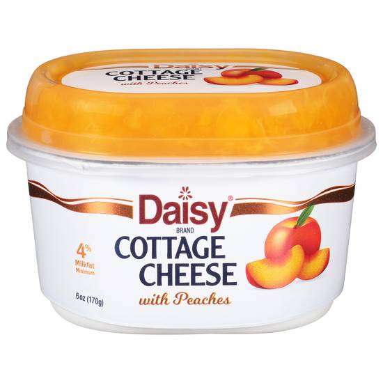 Daisy Cottage Cheese With Peaches 4% Milkfat Minimum