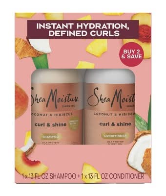 SheaMoisture Coconut & Hibiscus Shampoo & Conditioner Set (2 x 13 fl oz)