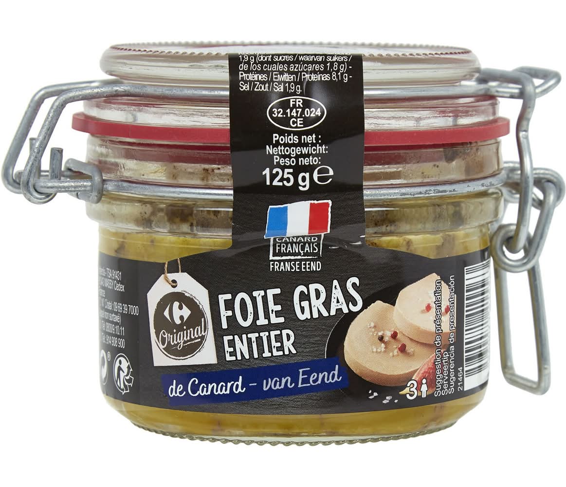 Carrefour Original - Foie gras de canard entier (125g)