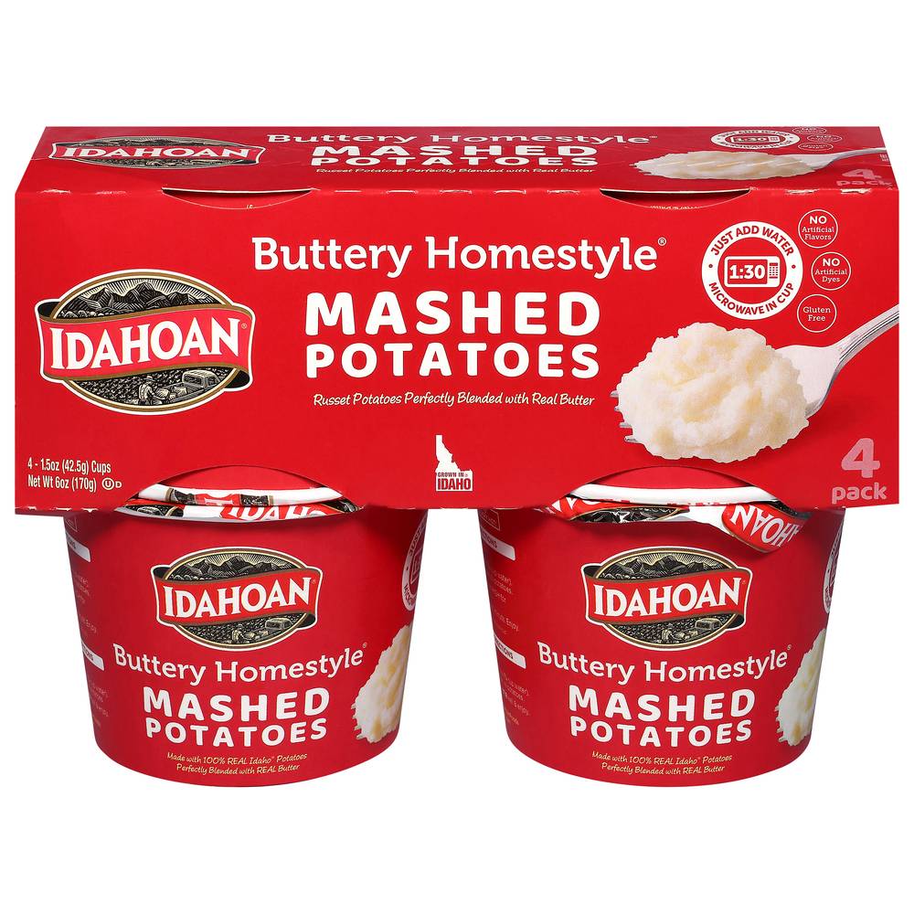 Idahoan Buttery Homestyle Mashed Potatoes (4 ct)