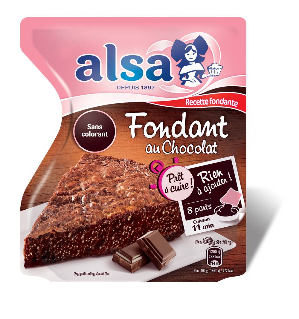 Alsa - Préparation pour gâteau moelleux au chocolat (500g)