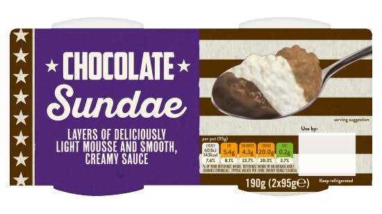 Andros Chocolate, Sundae (2 pack)