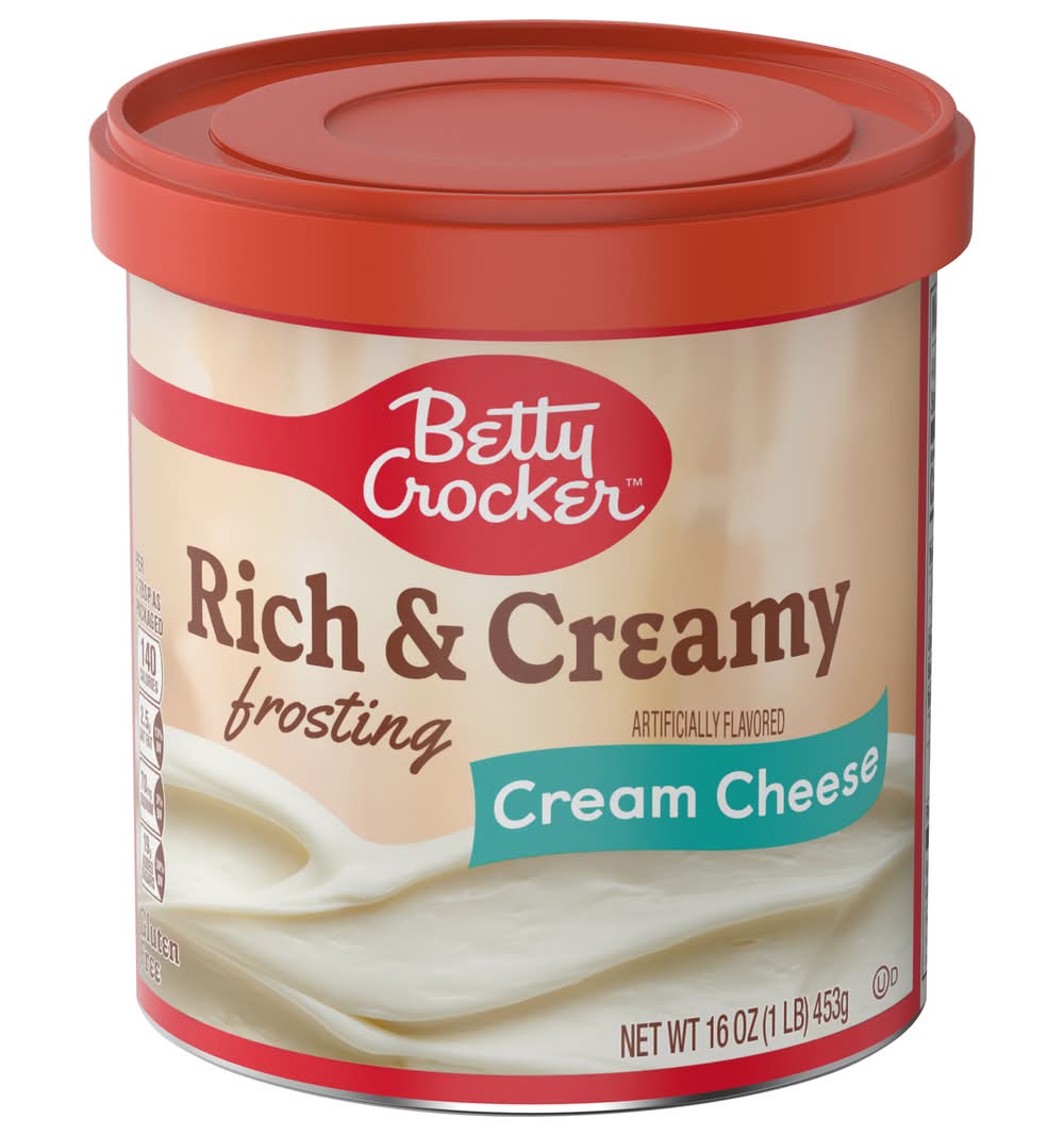 Betty Crocker Rich & Creamy Frosting, Cream Cheese (16 oz)