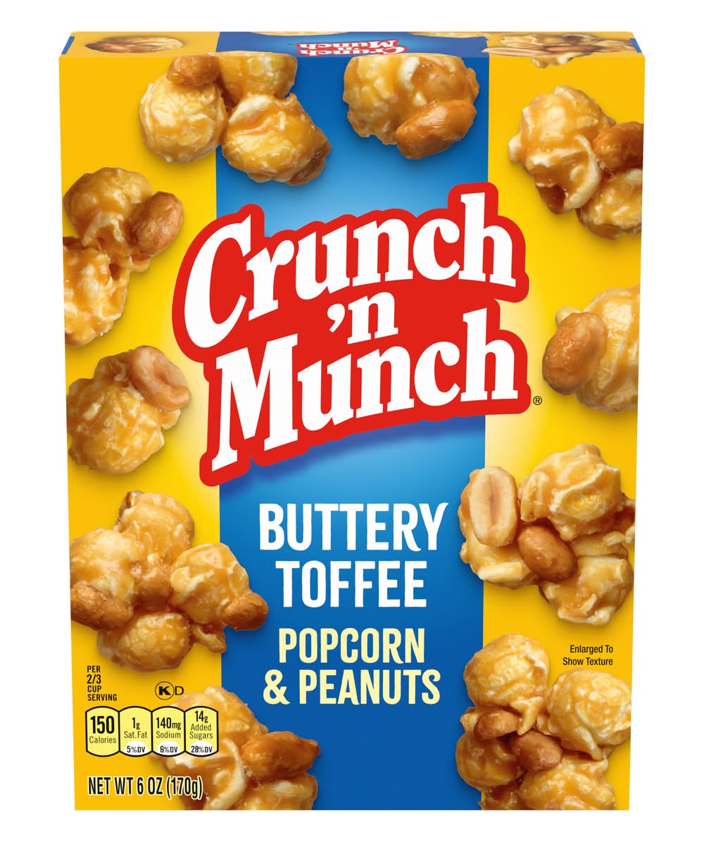 Crunch 'n Munch Popcorn With Peanuts Buttery Toffee (6 oz)
