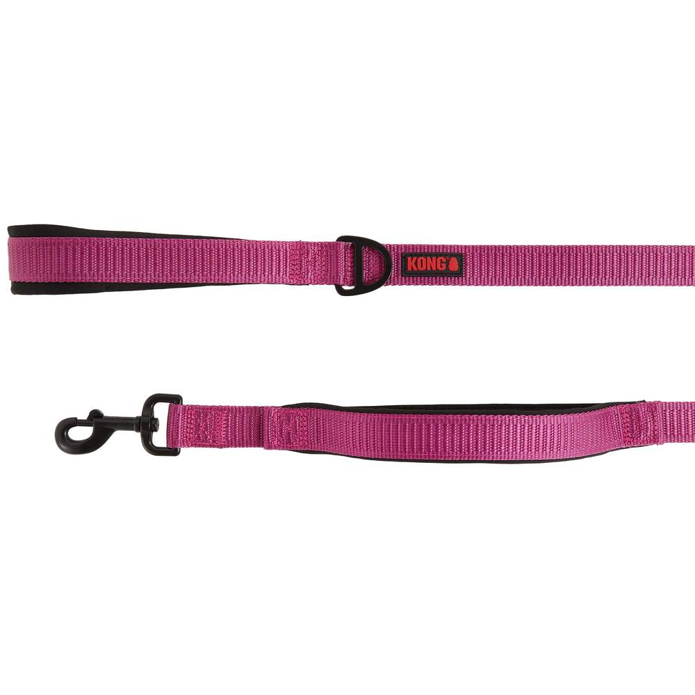 KONG® Comfort Traffic Dog Leash: 4-ft long (Color: Pink, Size: 4 Ft)