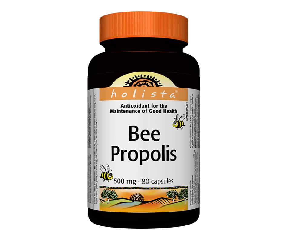 Holista propolis d’abeille (80 unités) - bee propolis capsules 500 mg (80 units)