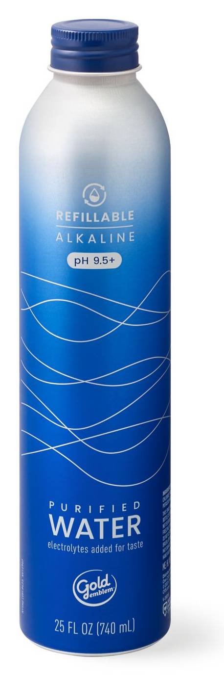 Gold Emblem Refillable Alkaline Water, 25 oz