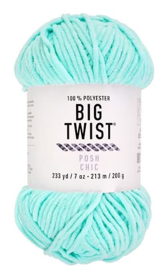 Loops & Threads Posh Purl Polyester Yarn, 233 yd, Mint