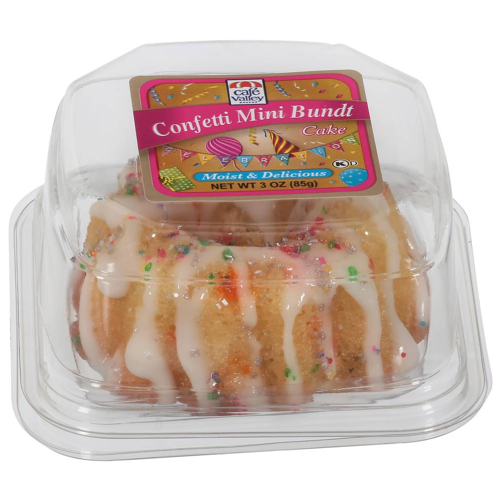 Café Valley Mini Bundt Confetti Cake (3 oz)