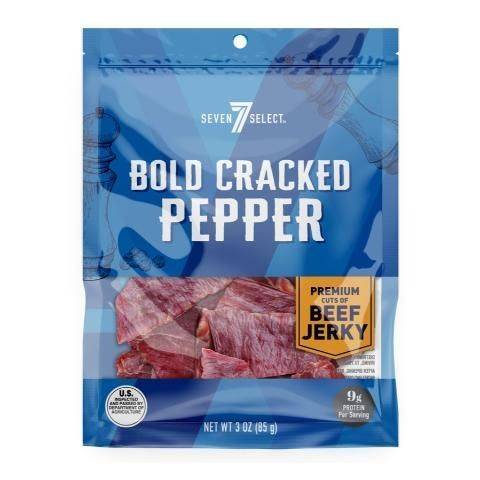 7-Select Bold Cracked Pepper Jerky 3oz