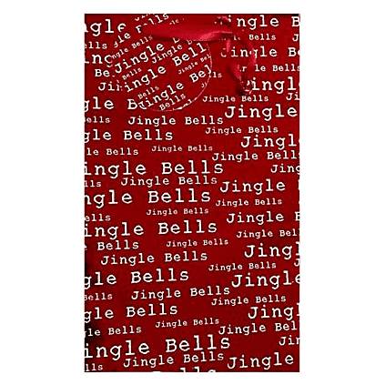 The Gift Wrap Company Jingle Bells Pillar Gift Bag