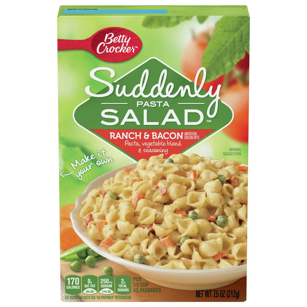 Betty Crocker Suddenly Pasta Salad Ranch & Bacon (7.5 oz)