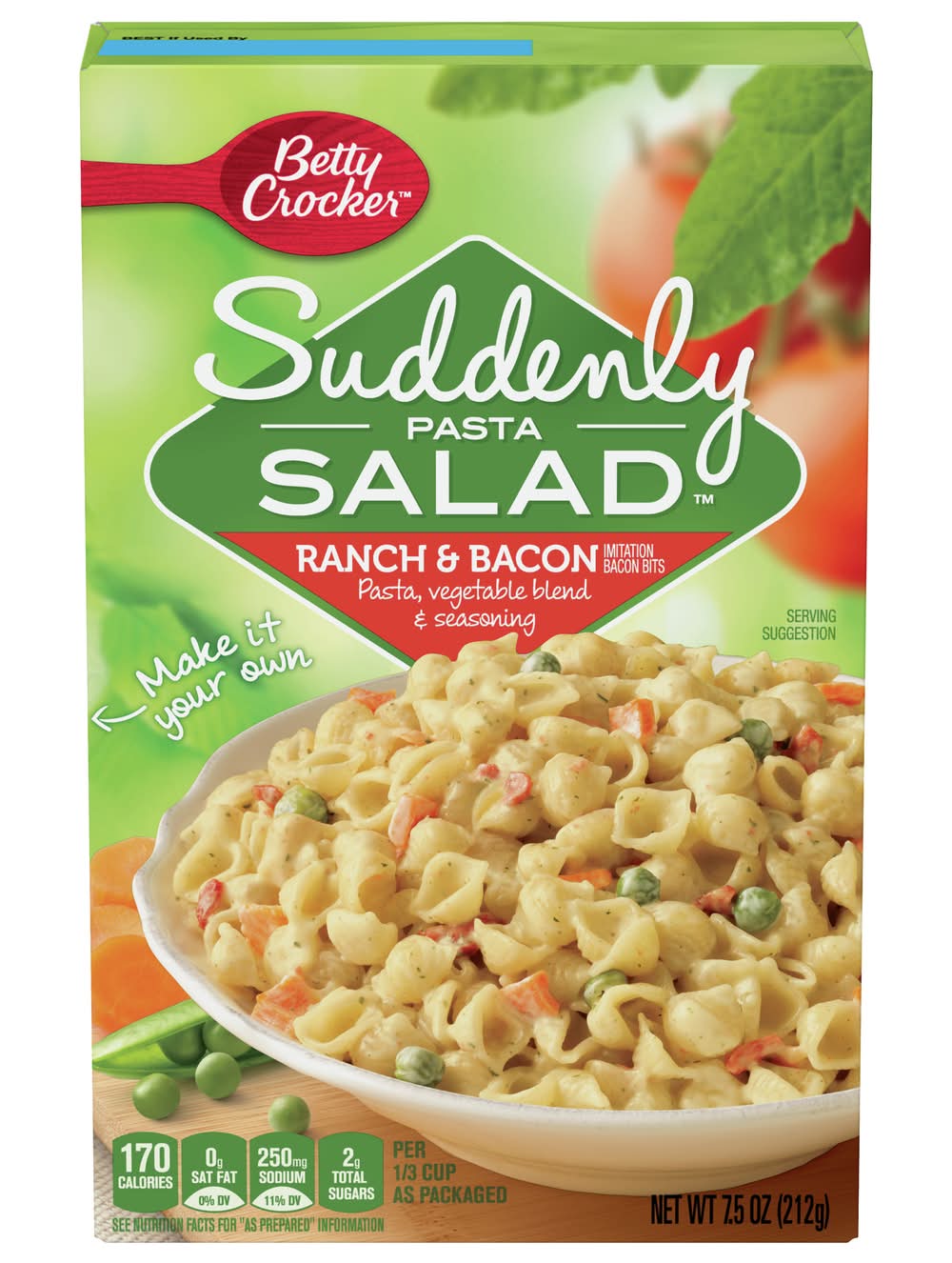 Betty Crocker Suddenly Pasta Salad Ranch & Bacon (7.5 oz)