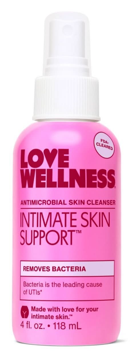 Love Wellness Intimate Skin Support Antimicrobial Skin Cleanser (4 fl oz)