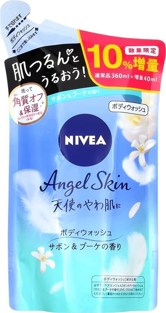 ニベア エンジェルスキン ボディウォッシュ 詰替え - サボン＆ブーケの香り (360mL)