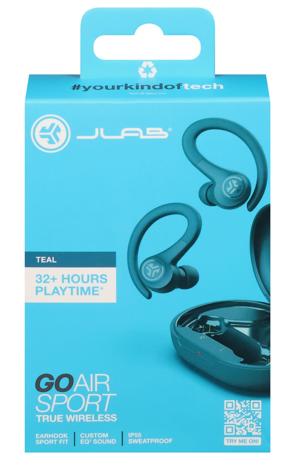 JLab Go Air Sport Wireless Earbuds, Teal