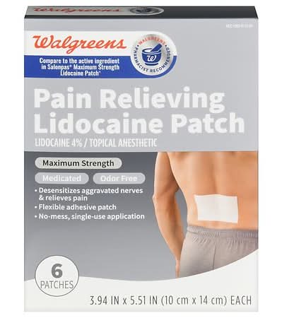 Walgreens Lidocaine Pain Relief Patches (5.12 oz)
