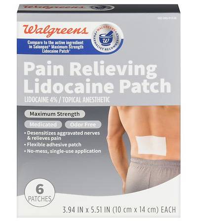 Walgreens Lidocaine Pain Relief Patches (5.12 oz)