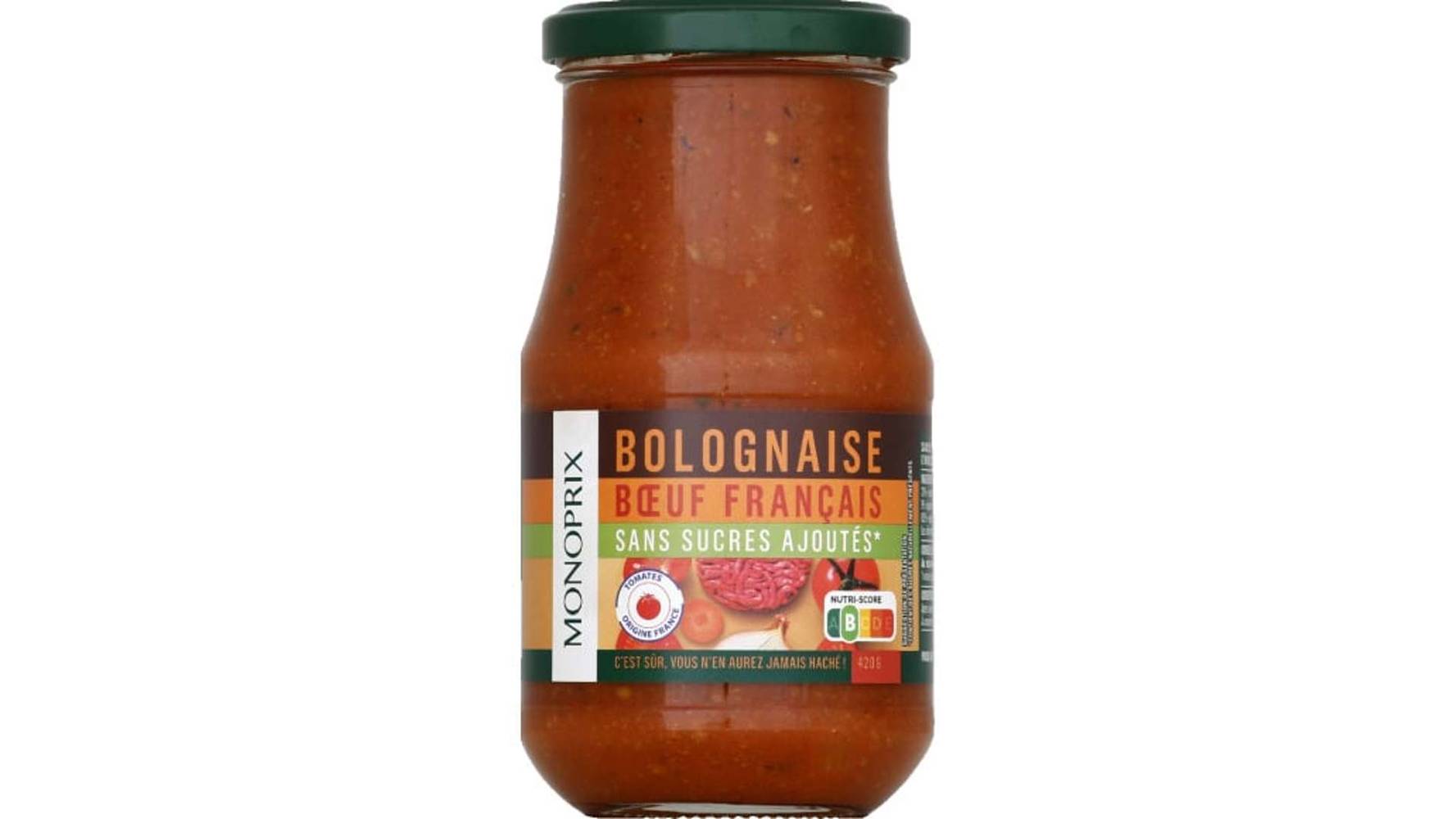 Monoprix Sauce bolognaise Le bocal de 420 g