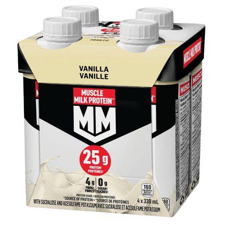 Muscle Milk Vanilla Protein Shake (4 x 330 ml)