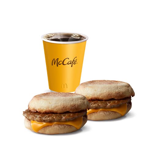 2 McMuffin Salchicha + Cafe Grande